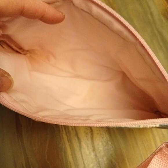 New Zippy Hanging Satin Wristlet Clutch Pouch Make-up Bags Floral Abstract print - Picture 6 of 14